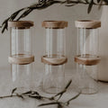 Bocaux à épices en verre (x6)