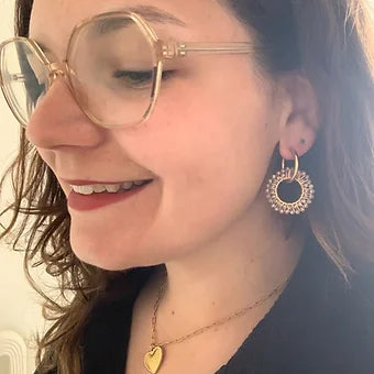 Boucles d’oreilles facette