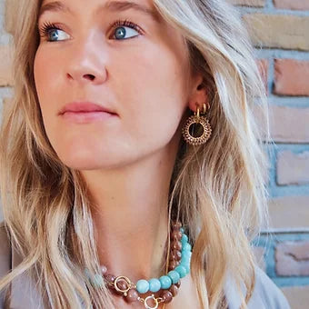 Boucles d’oreilles facette