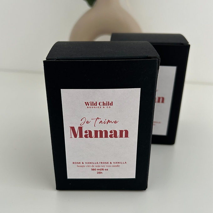 Bougie Je t'aime Maman - 25 heures