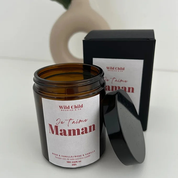 Bougie Je t'aime Maman - 25 heures