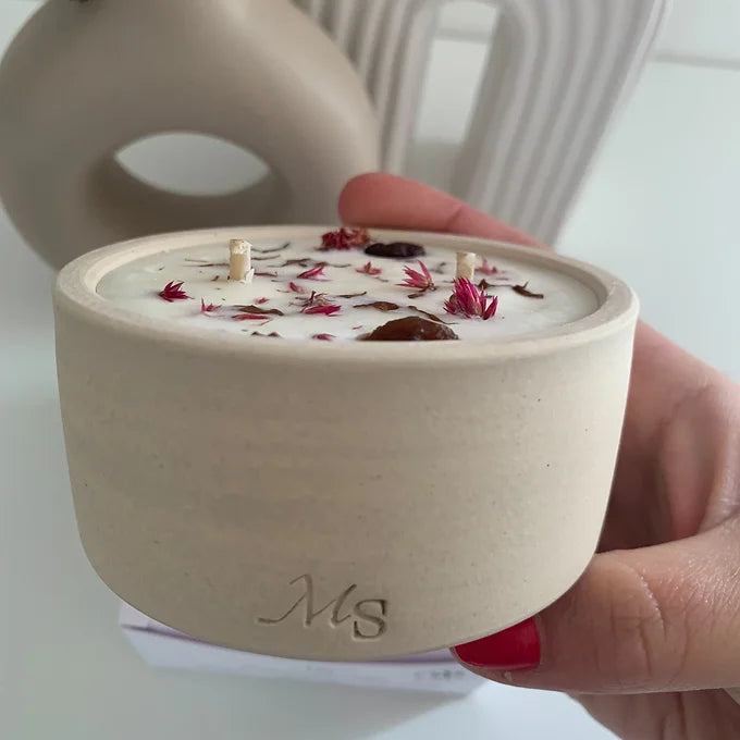 Bougie grès - Dimanche Gourmand