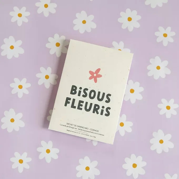 Carte graines - Bisous fleuris