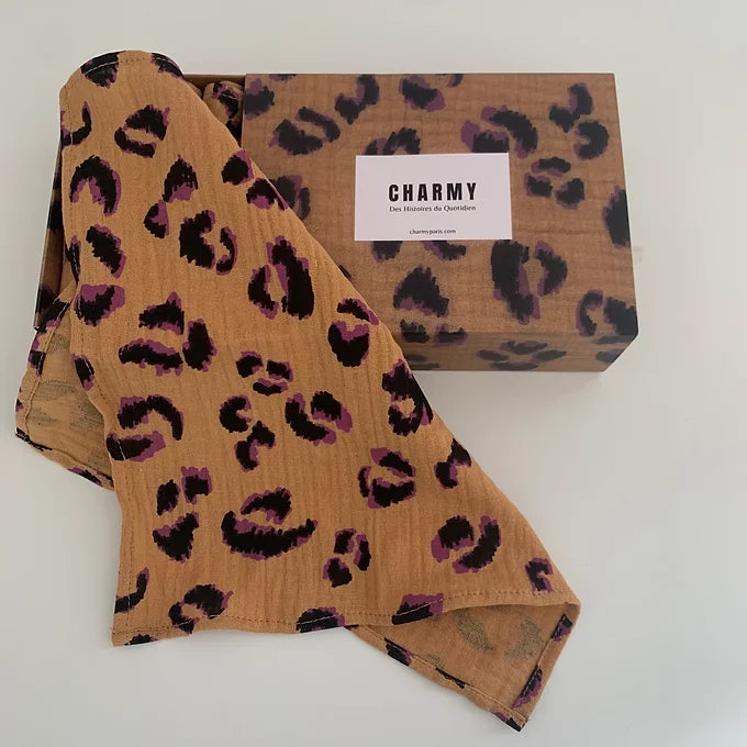 Coffret 6 serviettes - Léopard