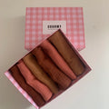 Coffret 6 serviettes - Rose praliné