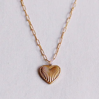 Collier chaîne coeur