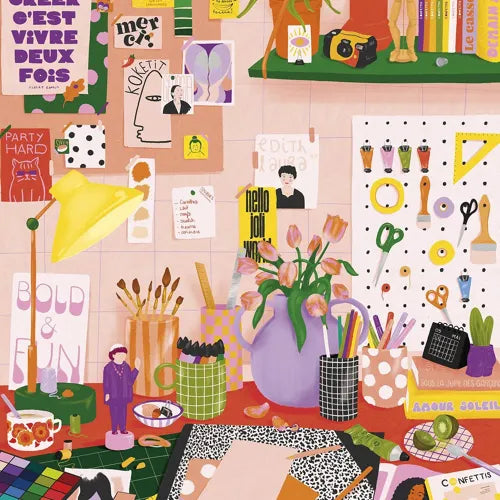 Puzzle 500 pièces - Du feutre sur les mains