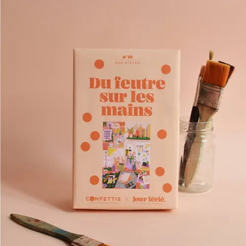 Puzzle 500 pièces - Du feutre sur les mains