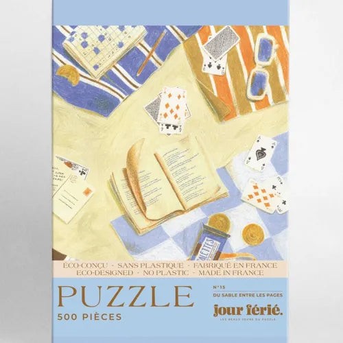 Puzzle 500 pièces - Du sable entre les pages