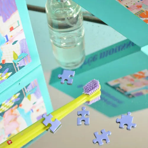 Puzzle 500 pièces - La soirée mousse