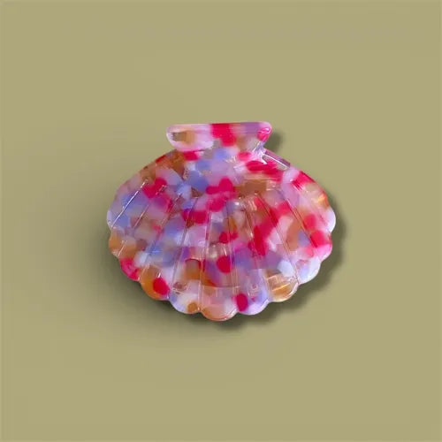 Pince à cheveux - Coquillage rose