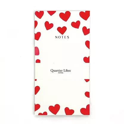 Bloc notes cœur