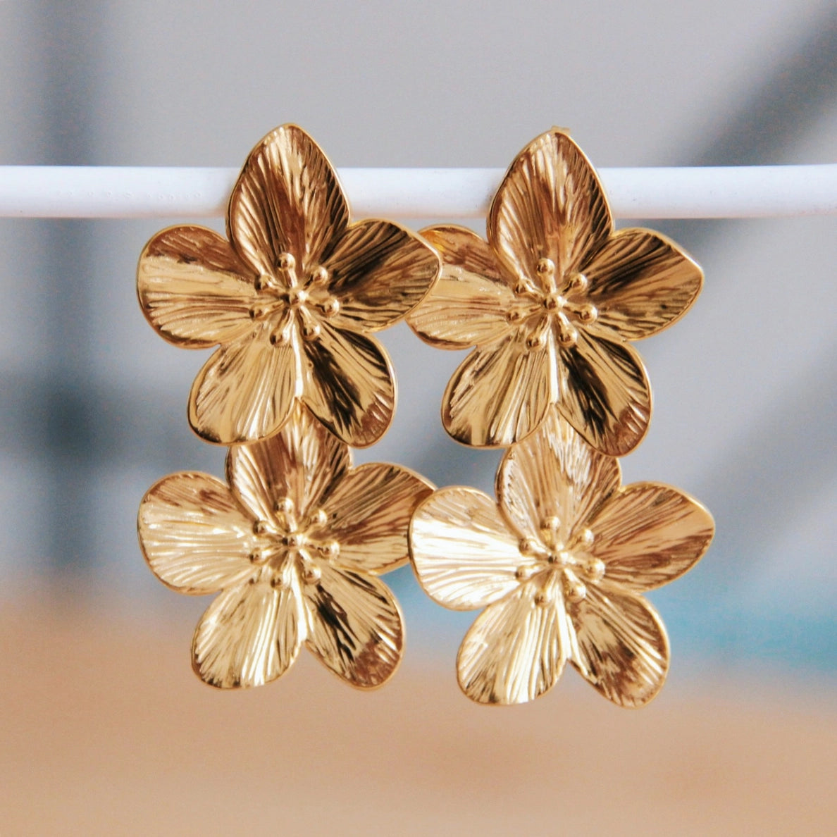 Boucles d'oreilles fleurs
