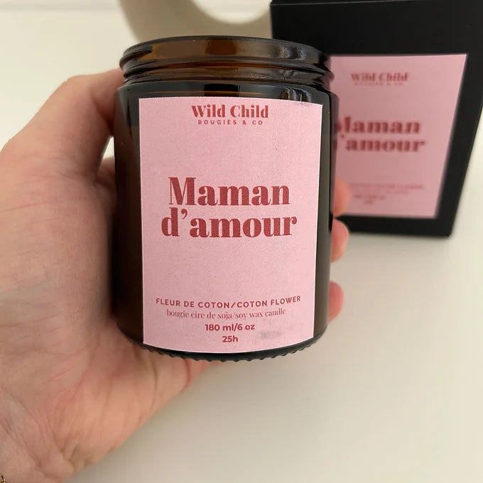 Bougie Maman d'amour - 25 heures